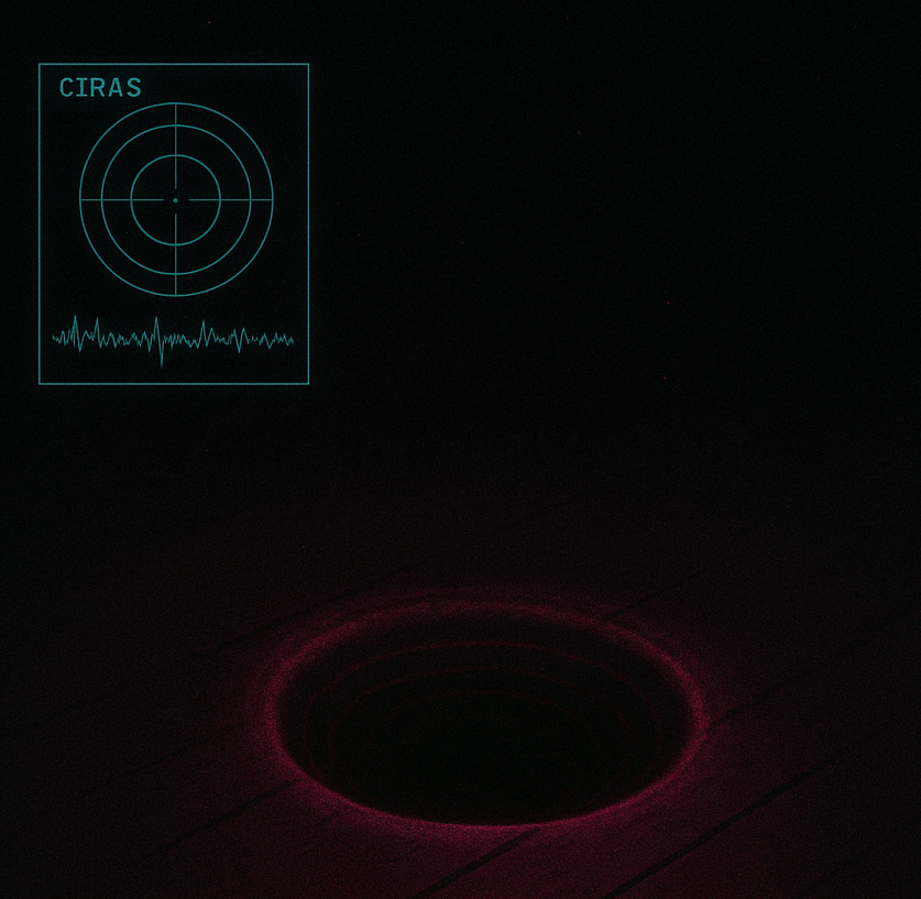 CIRAS visual: deck hole with warning